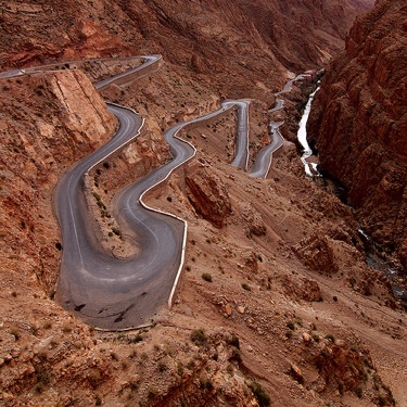 But a curvy twisty road truly scary Dades Gorge The Ultimate Twisty 