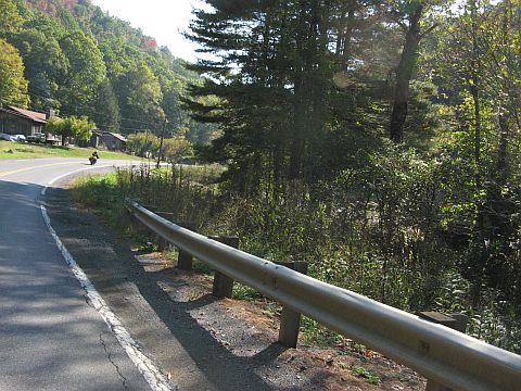 A beautiful curvy road for motorcycling