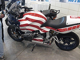 Patriotic BMW motorcycle