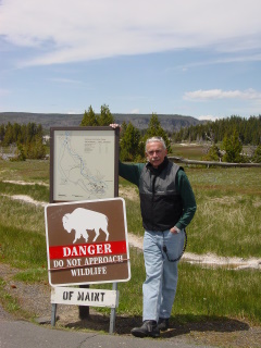 Self-explanatory sign in Yellowstone National Park.  We obeyed.