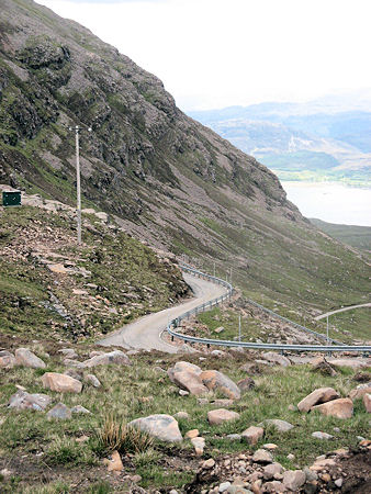 A Great Mountain, One-Lane Road in Scotland