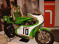 Another motorcycle and the leathers, Manx Museum, Isle of Man