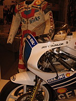 One of the motorcycles ridden by Joey Dunlop in the TT races in the 1980's.