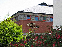 Outside the Manx Museum Isle of Man