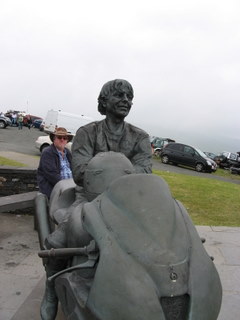 Another view of the Joey Dunlop memorial