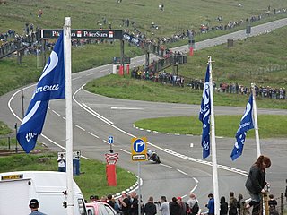 Looking at the mountain course from the mountain