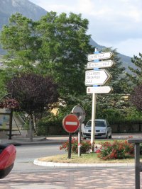 Traffic Signs at Intersection