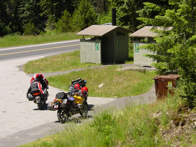 Some really great outhouses somewhere in Idaho