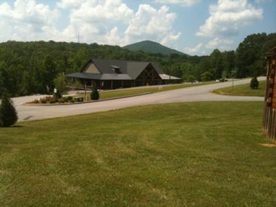 View of lodge from my cabin on the hill.