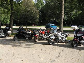 Motorcycles ready to ride