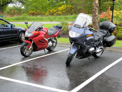 Motorcycles In the Rain