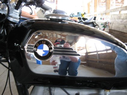 That's me, right there behind the camera, taking a photo of a great toaster tank BMW