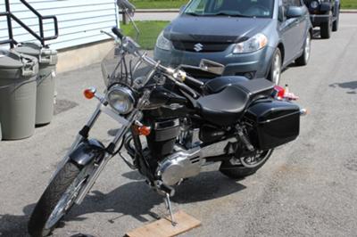 Saddlebags and Windshield Installed