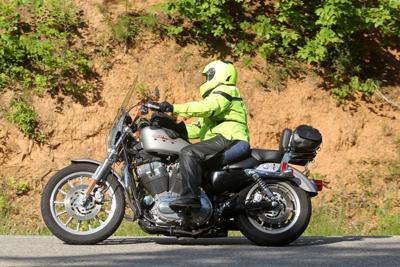 Steph on US129, Deal's Gap, NC